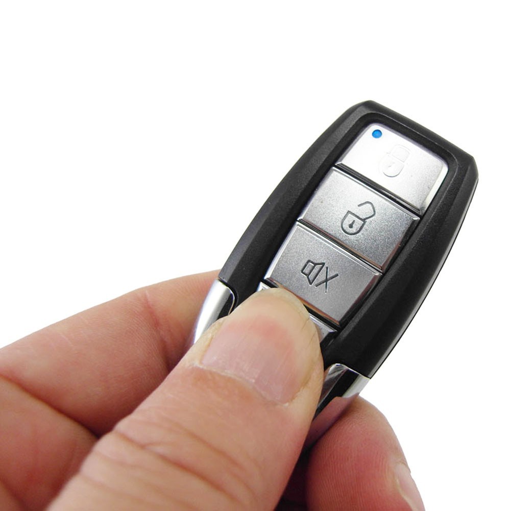 Car Remote Keyless Entry Vibration Alarm Security System W/2 Remote Control Kit