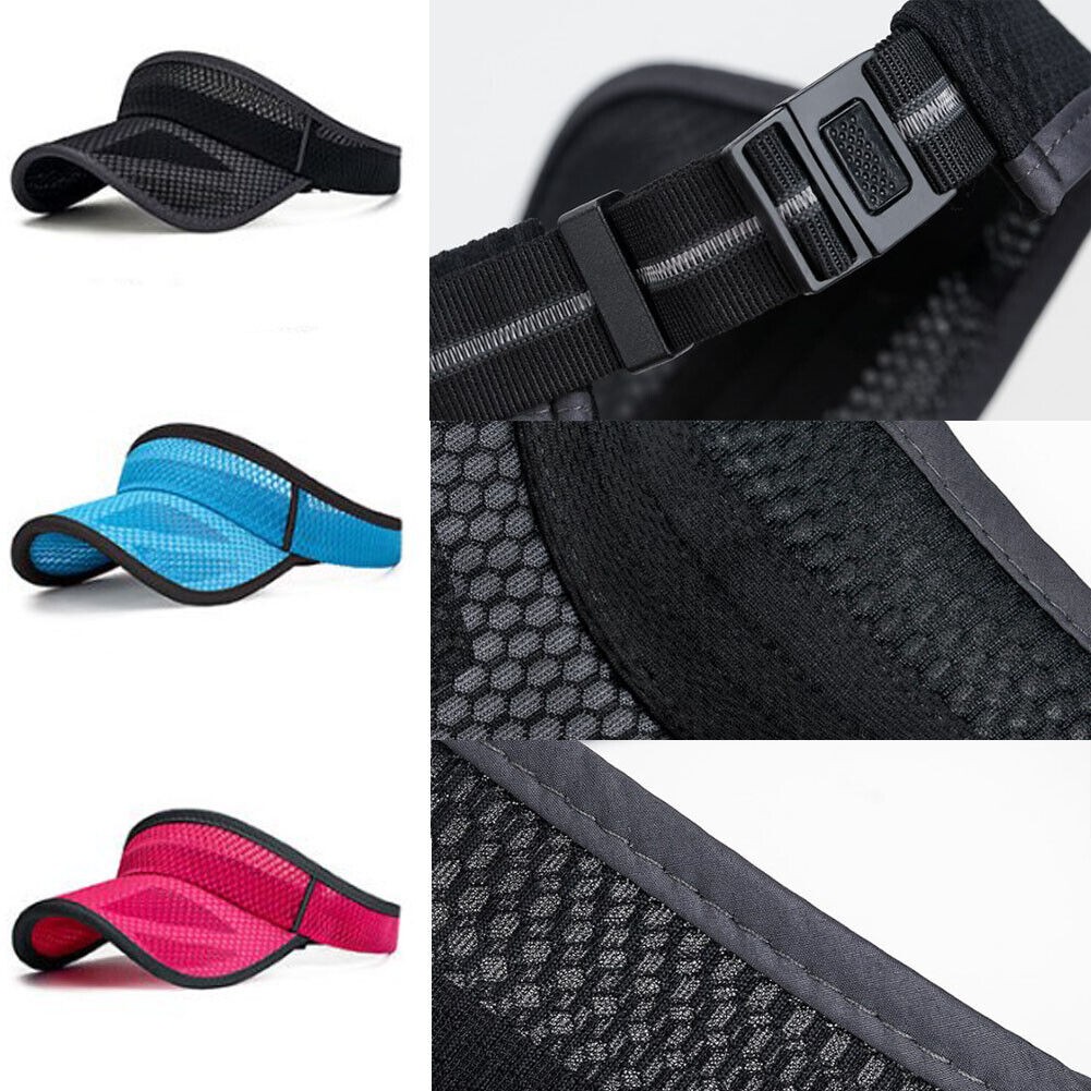 Sun Visor Adjustable Sports Tennis Golf Headband Cap Men Women Travel Hat