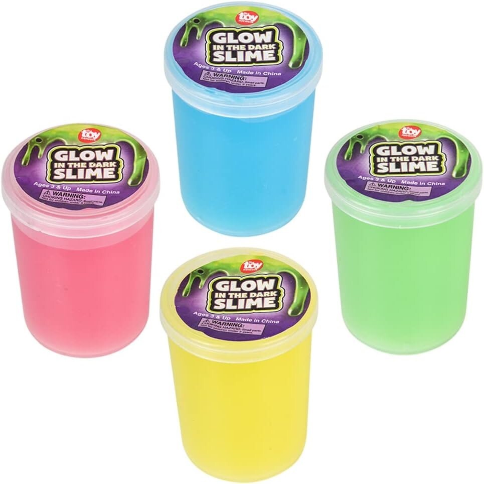 Glow In The Dark Slime - Glo Slime is Super Cool Fun (Colors Vary)!
