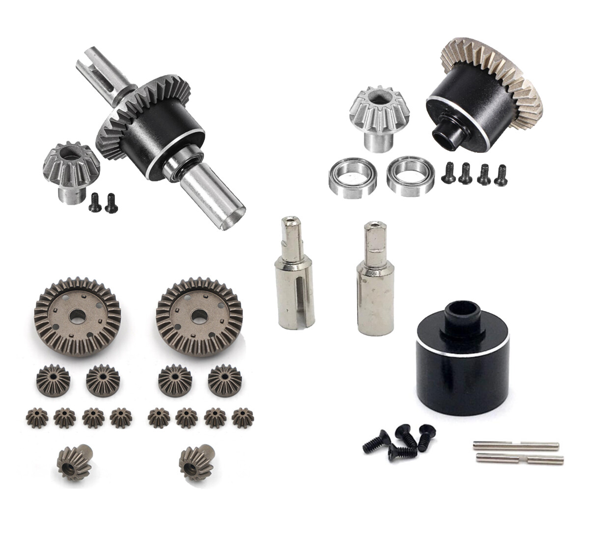 Metal Front/Rear differential For RC 1/12 Wltoys 12427 12429 12428 12423 Feiyue