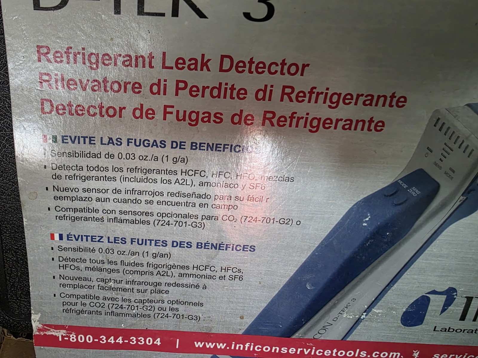 INFICON D-TEK 3 Leak Detector with Case