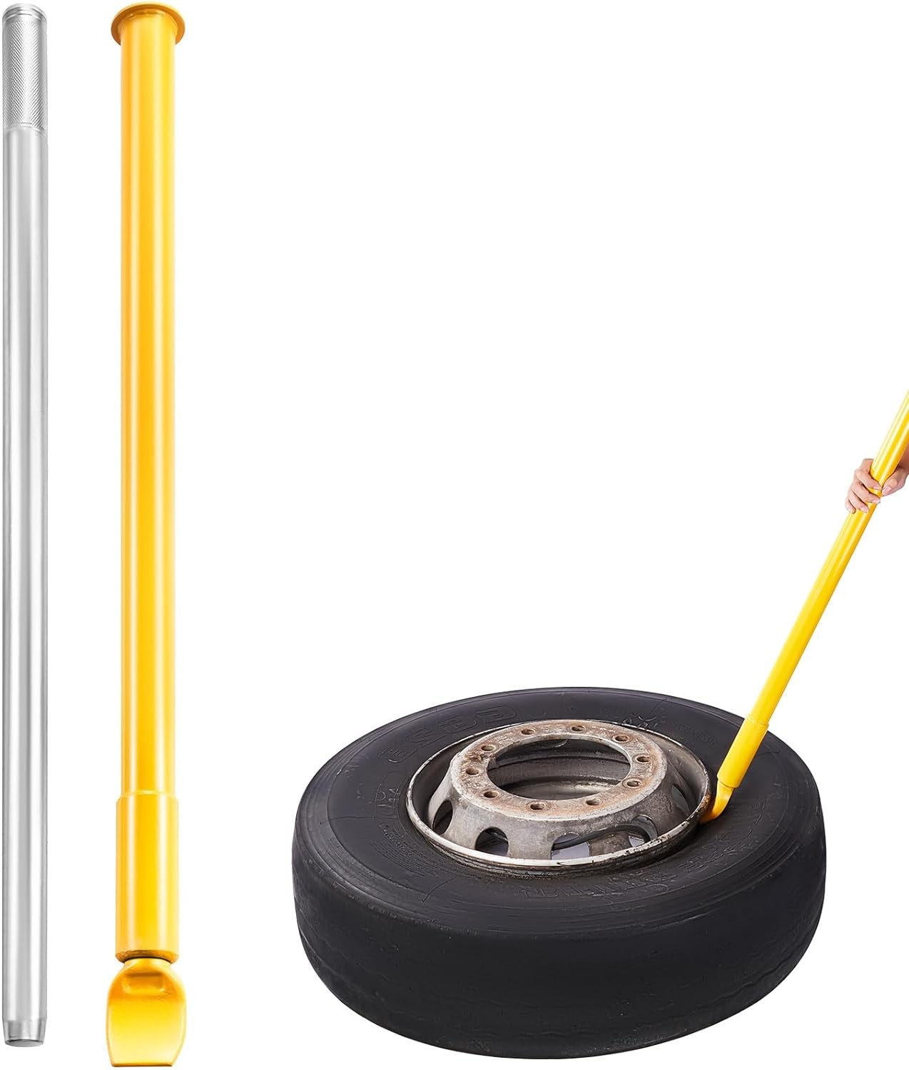 Tire Bead Breaker Slide Hammer, 46.3" Length Heavy Duty Steel Tire Bead Breaker,