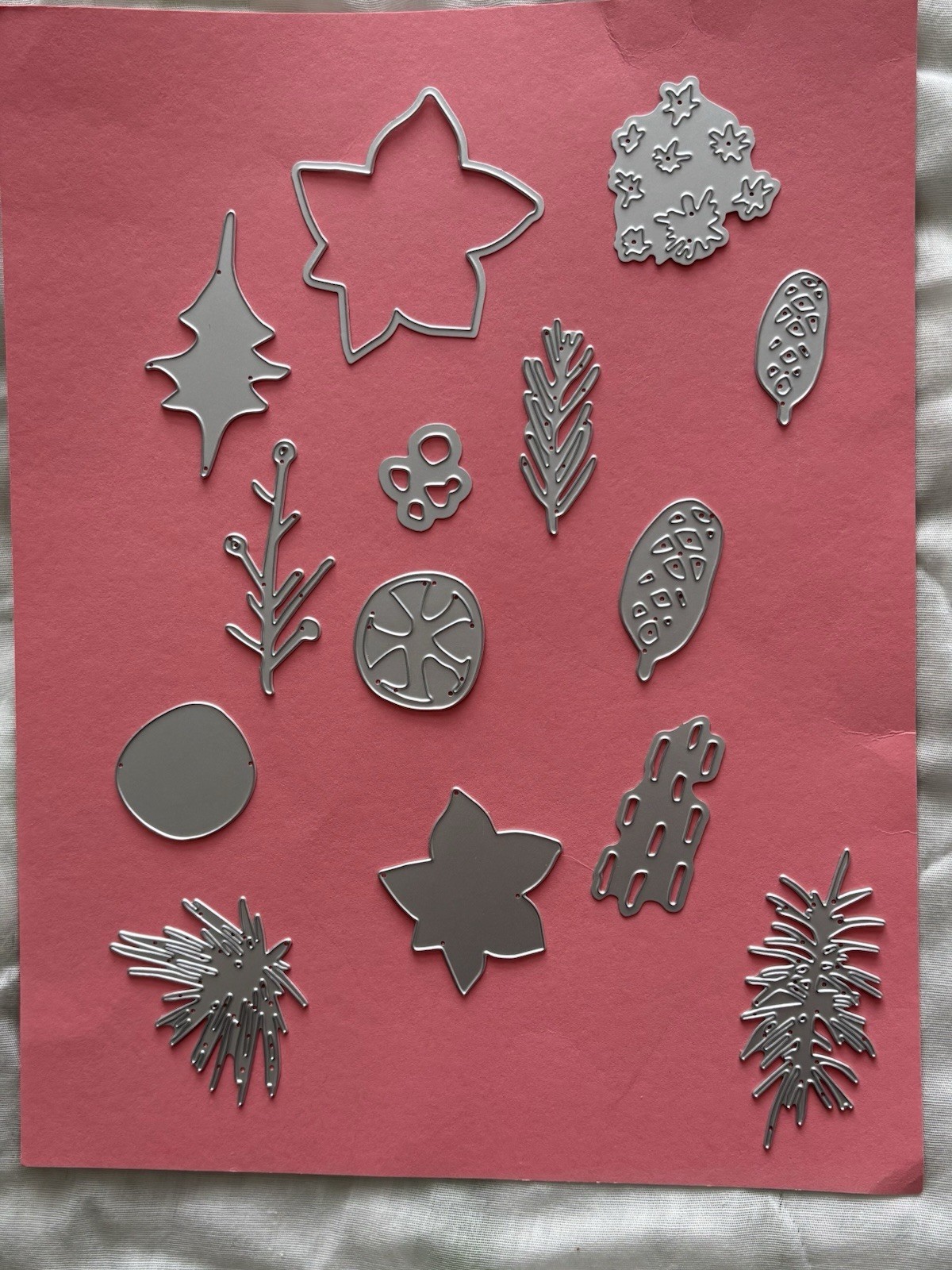 Sizzix Tim Holtz Thinlits MODERN FESTIVE-#666069 Pre-owned