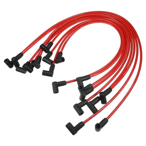 Spark Plug Coil Wires 8mm for Chevy SBC BBC Engines 9pc