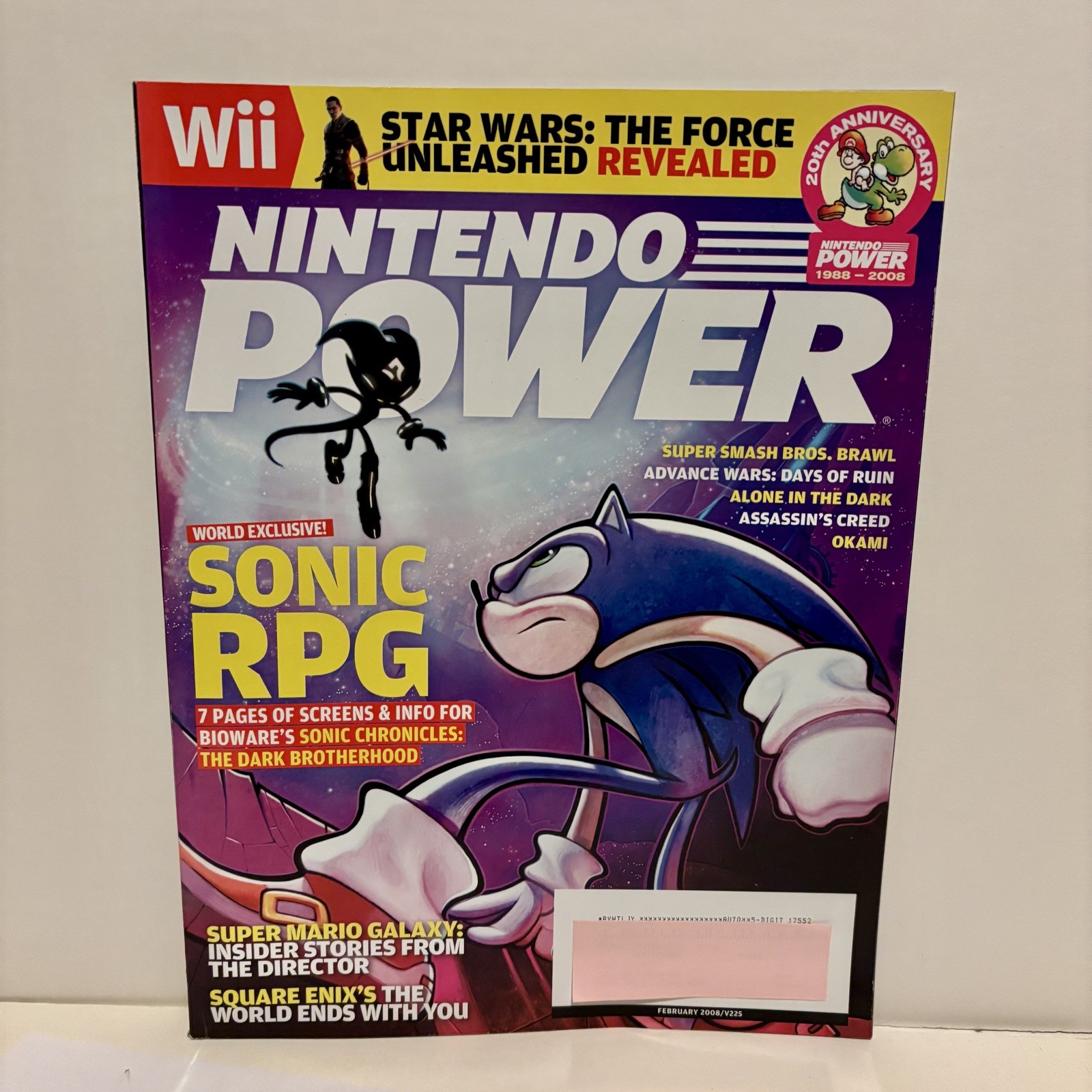 Nintendo Power Issue Volume 225 February 2008 - Sonic Chronicles