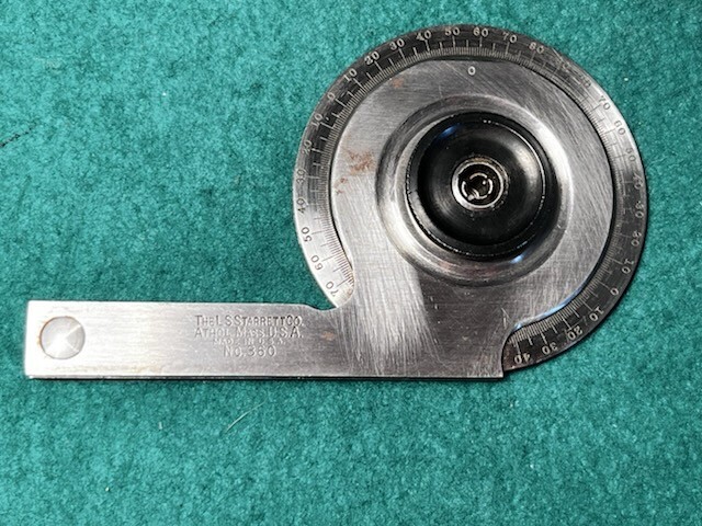 STARRETT PROTRACTOR  #360FOR PARTS.
