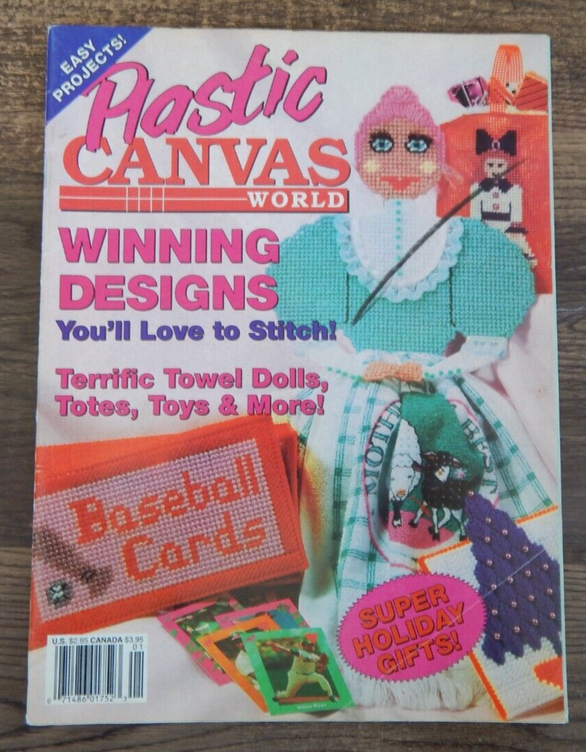 VTG (1992) New Plastic Canvas World Pattern Booklet WINNING DESIGNS