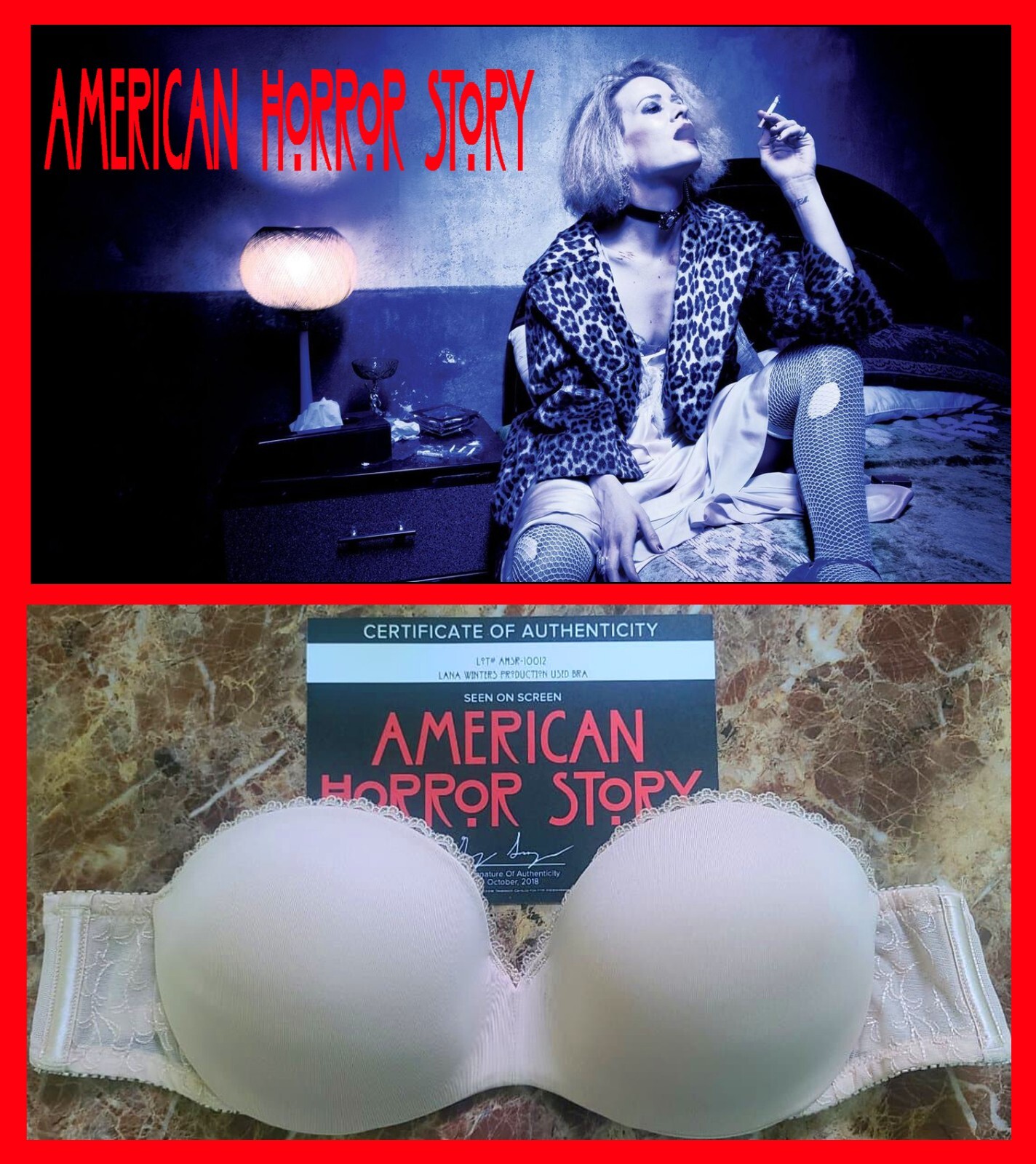 AMERICAN HORROR STORY: Lana Winters/Sarah Paulson  -- Bra  with Studio COA