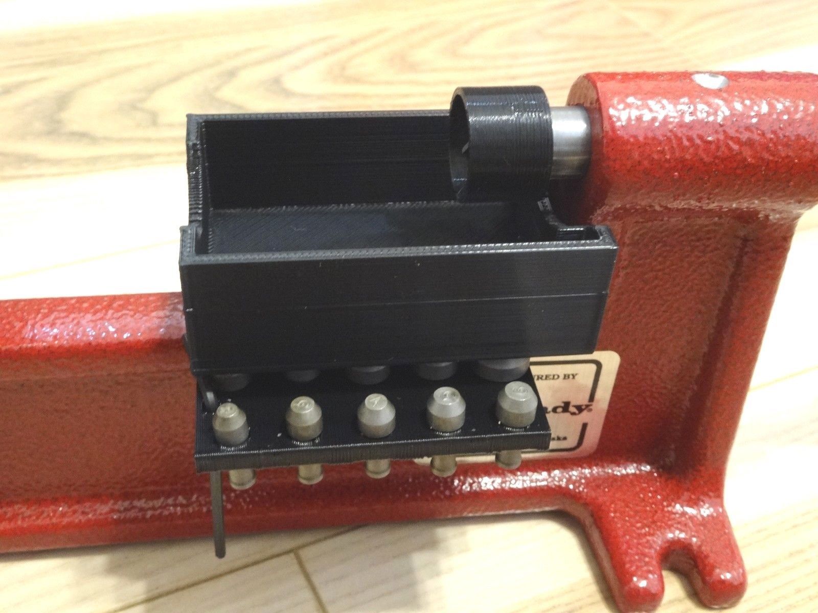NEW Brass case shavings brassket catcher, for the Hornady LNL Cam-lock trimmer.