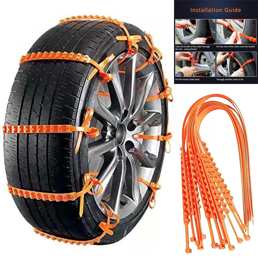 Anti Snow Chains of Car,Adjustable Emergency Portable Snow Tire Chains，20pc