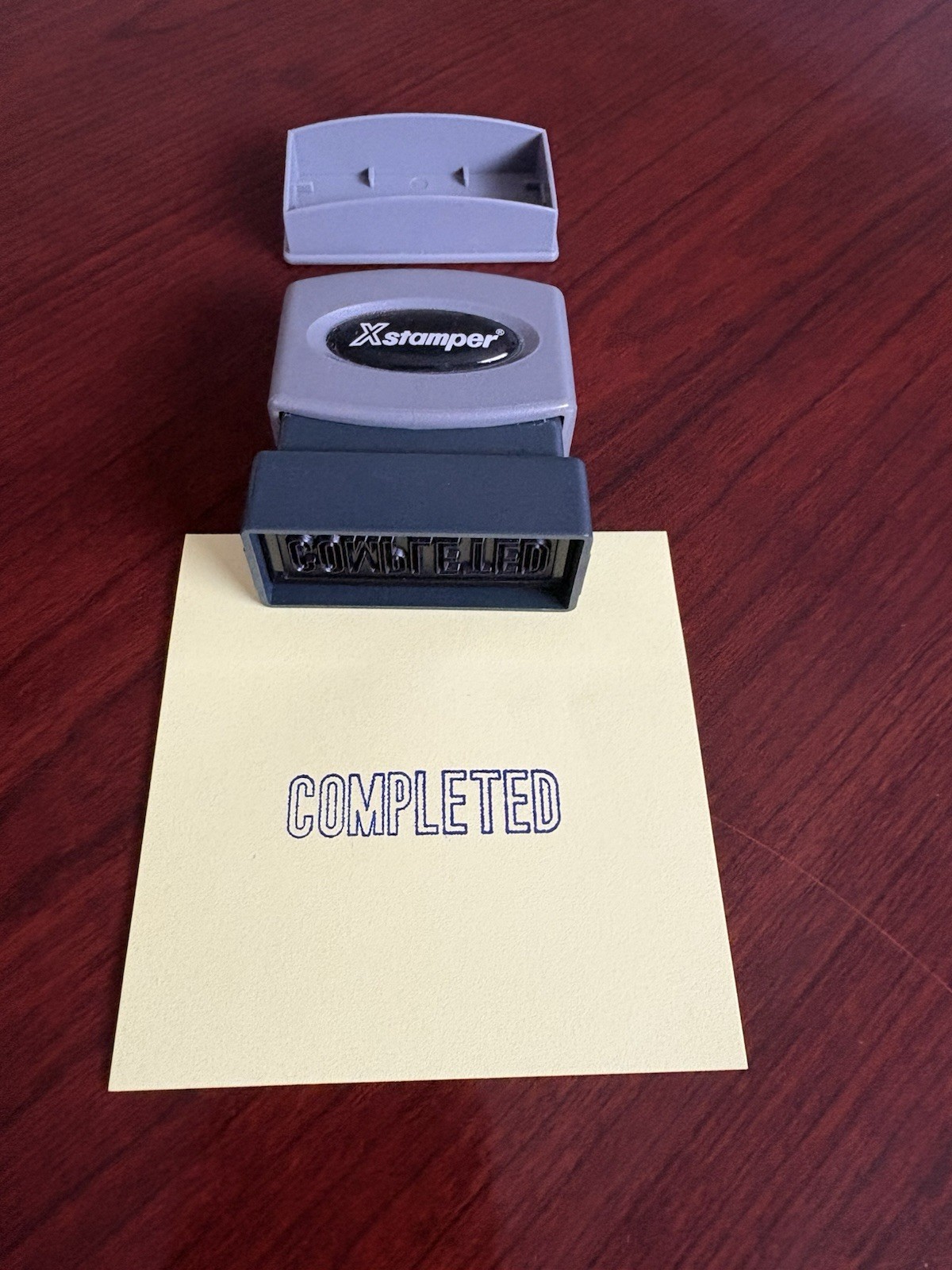 Xstamper Completed Stamp 'COMPLETED' Office Stamp Model 1026