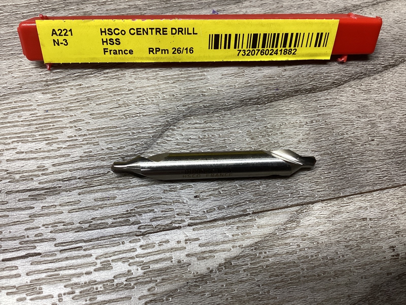 DORMER A221 HSCo CENTRE DRILL N-3 #128N12*SI