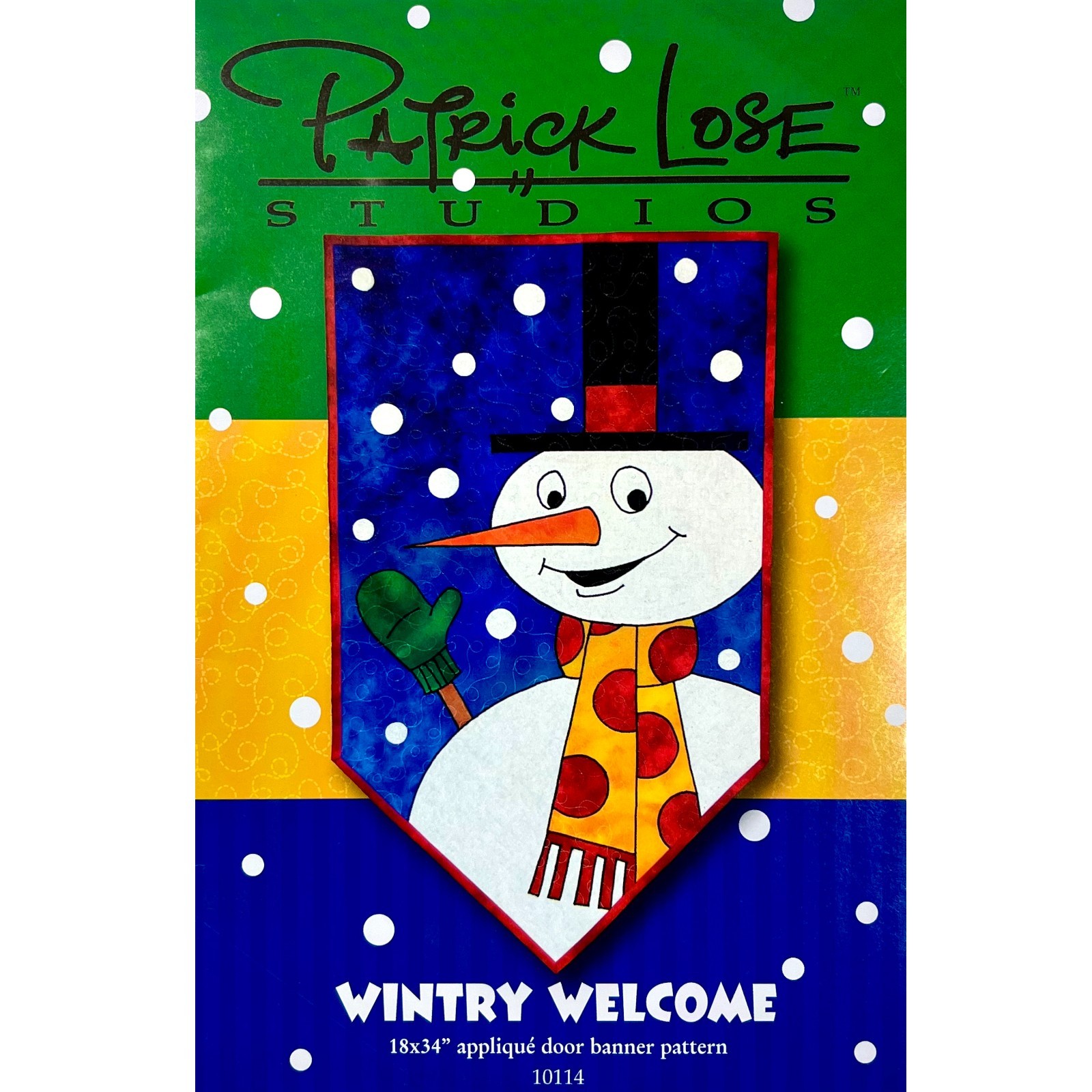 Wintry Welcome Door Banner Quilt PATTERN #10114 by Patrick Lose Studios, 2008