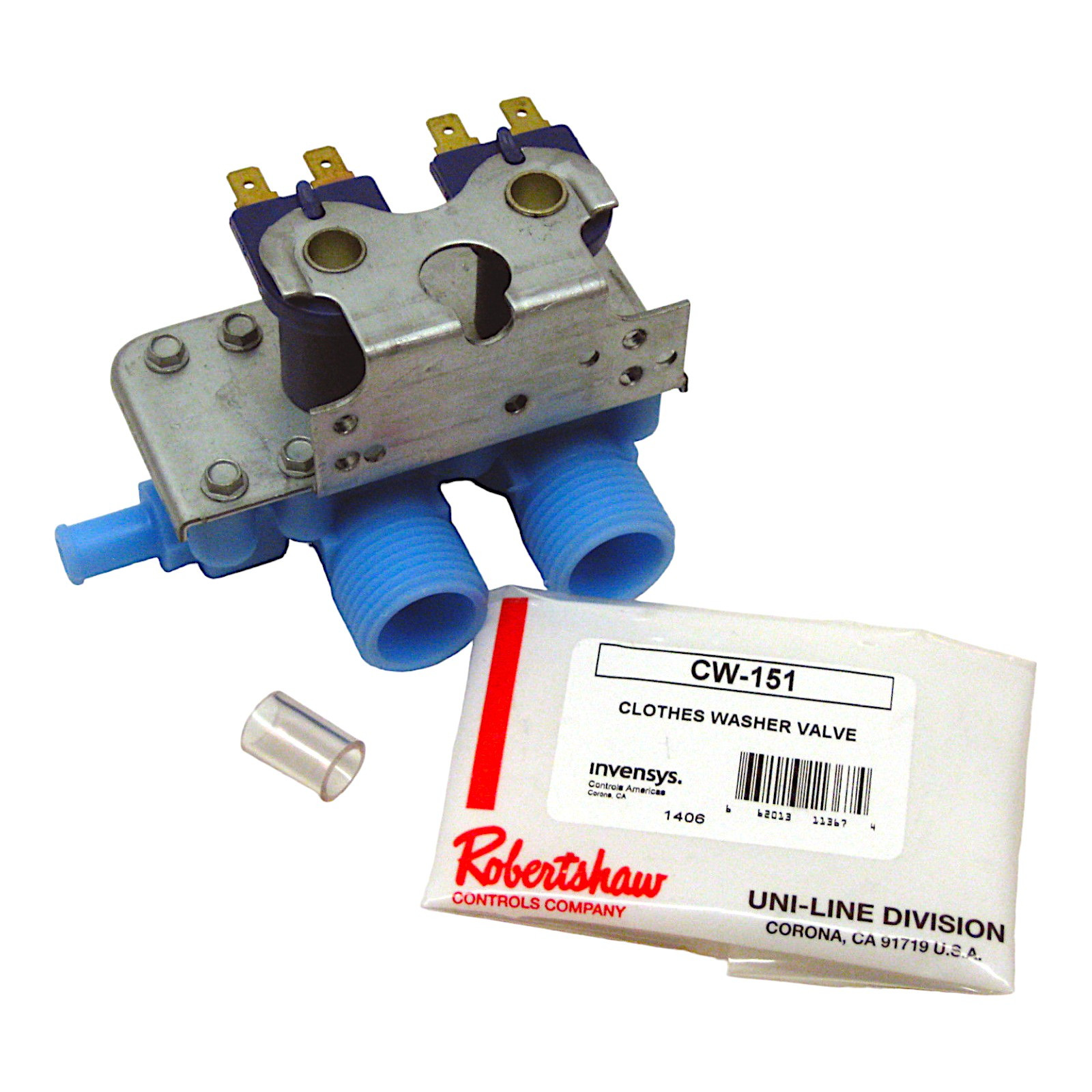 CW151 Washer Water Solenoid Inlet Valve for GE WH13X81 AP2618763 PS270305