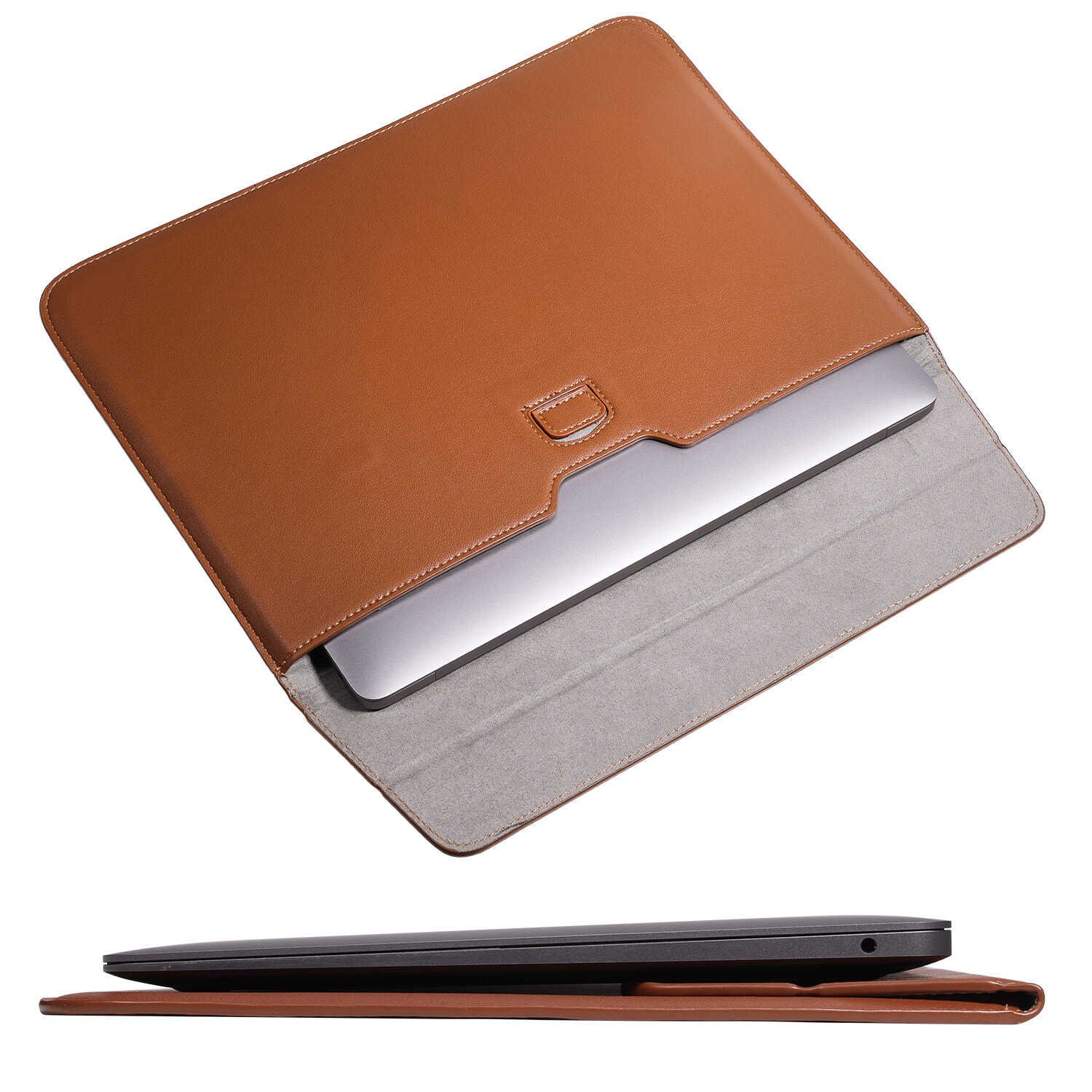 Laptop Sleeve Leather Case Magnetic Stand Cover for MacBook Air/iPad Pro/Air 13"