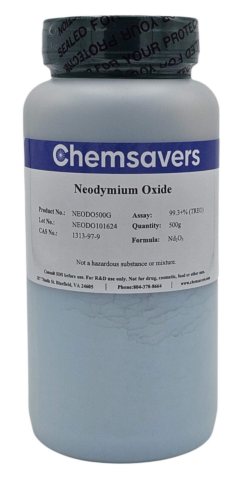 Neodymium Oxide, 99.3+% (TREO), 500g