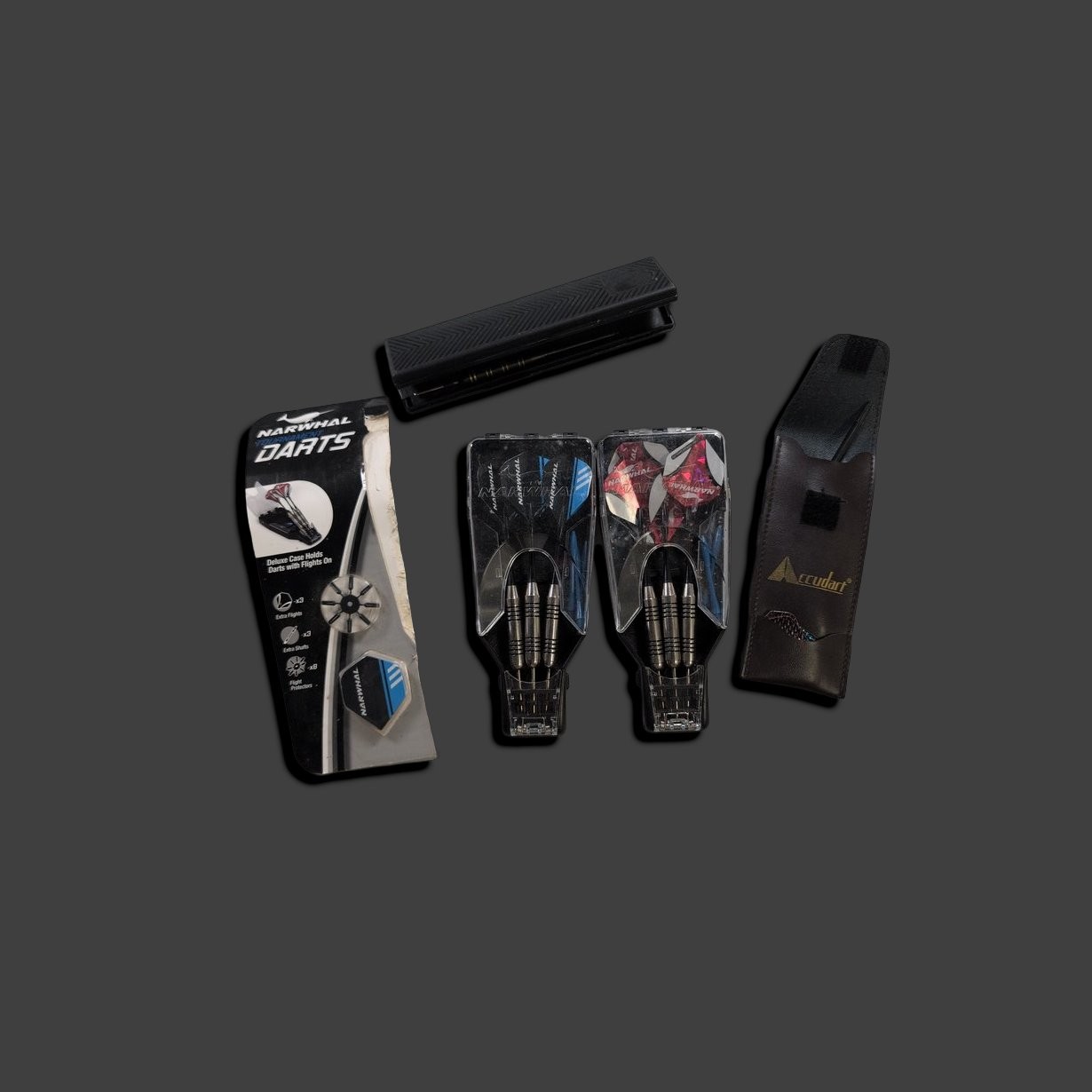 Accudart Narwhal Darts Set with Case - Unicorn Design