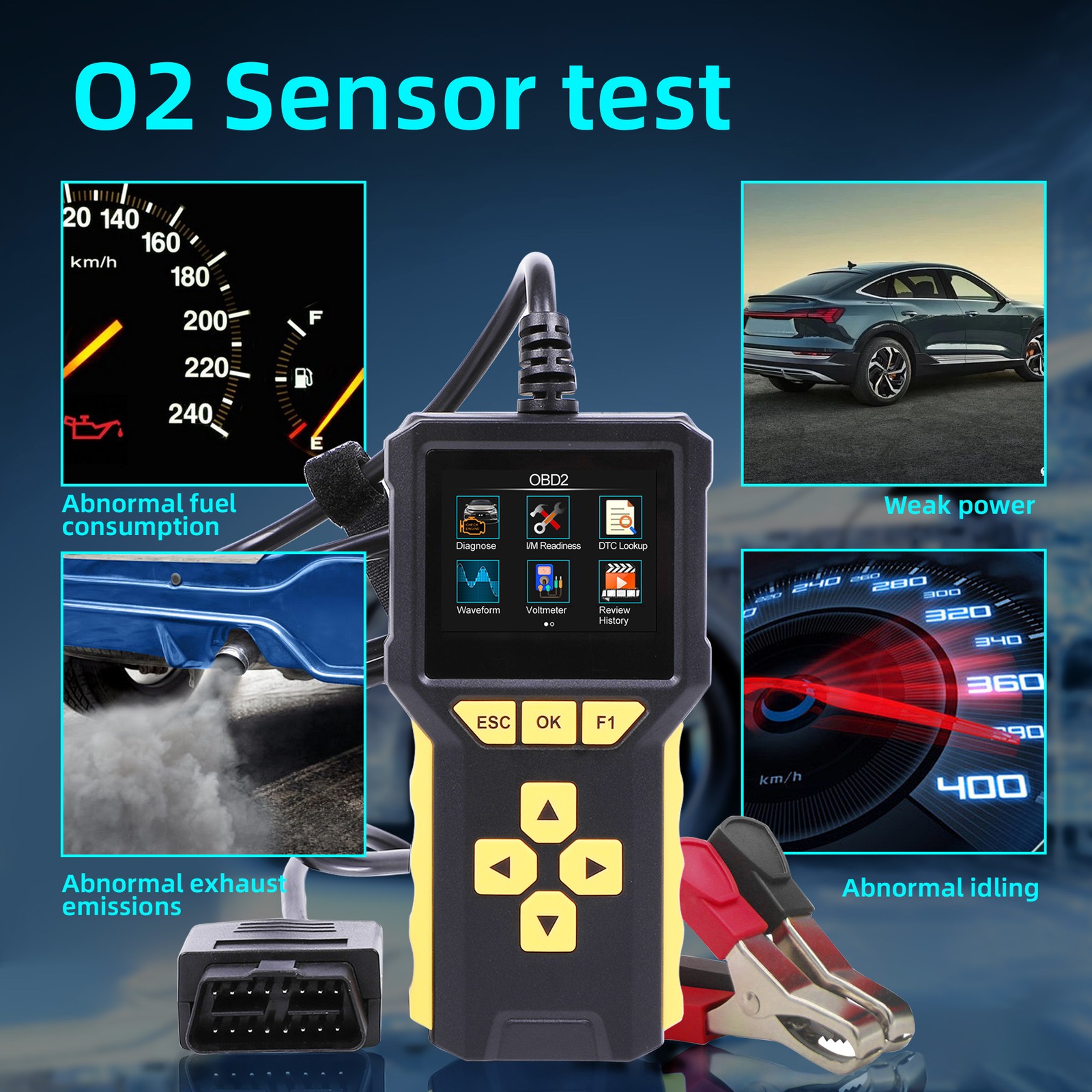 BT80 OBD Scanner Code Reader OBD II Check Engine Car Diagnostic Tool NEW US