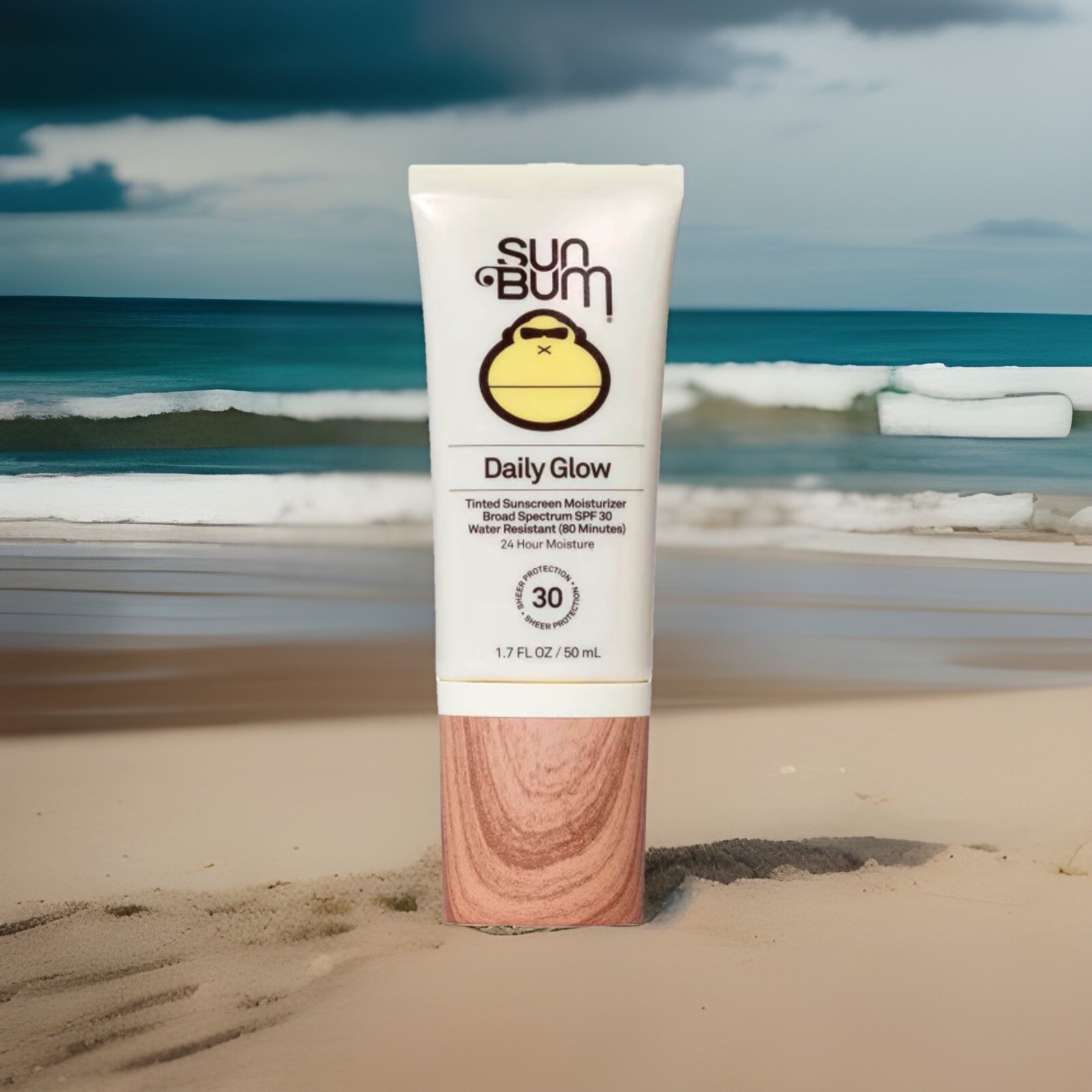 🏖️ Lot Of 2 Sun Bum Mineral SPF 30 Tinted Sunscreen Face Lotion - Tinted 1.7 Oz