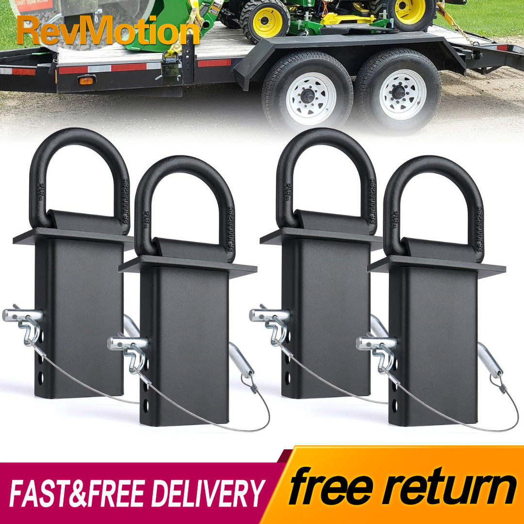Trailer Tie Down D Rings 2x4 Stake Pocket Heavy Duty Anchors 18000lb (4pack)