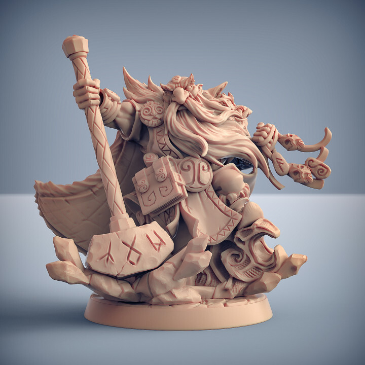 Ufgar Rune Priest - Cleric - Artisan Guild Fantasy Dungeon and Dragons Miniature