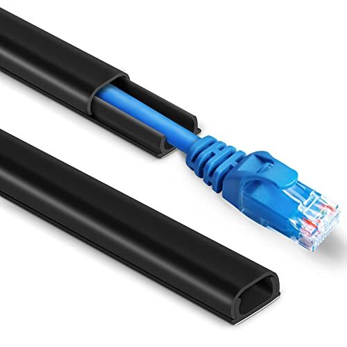 153 Inch Wall Mini Cord Hider On-Wall Cover Cable Concealer for Wire Management