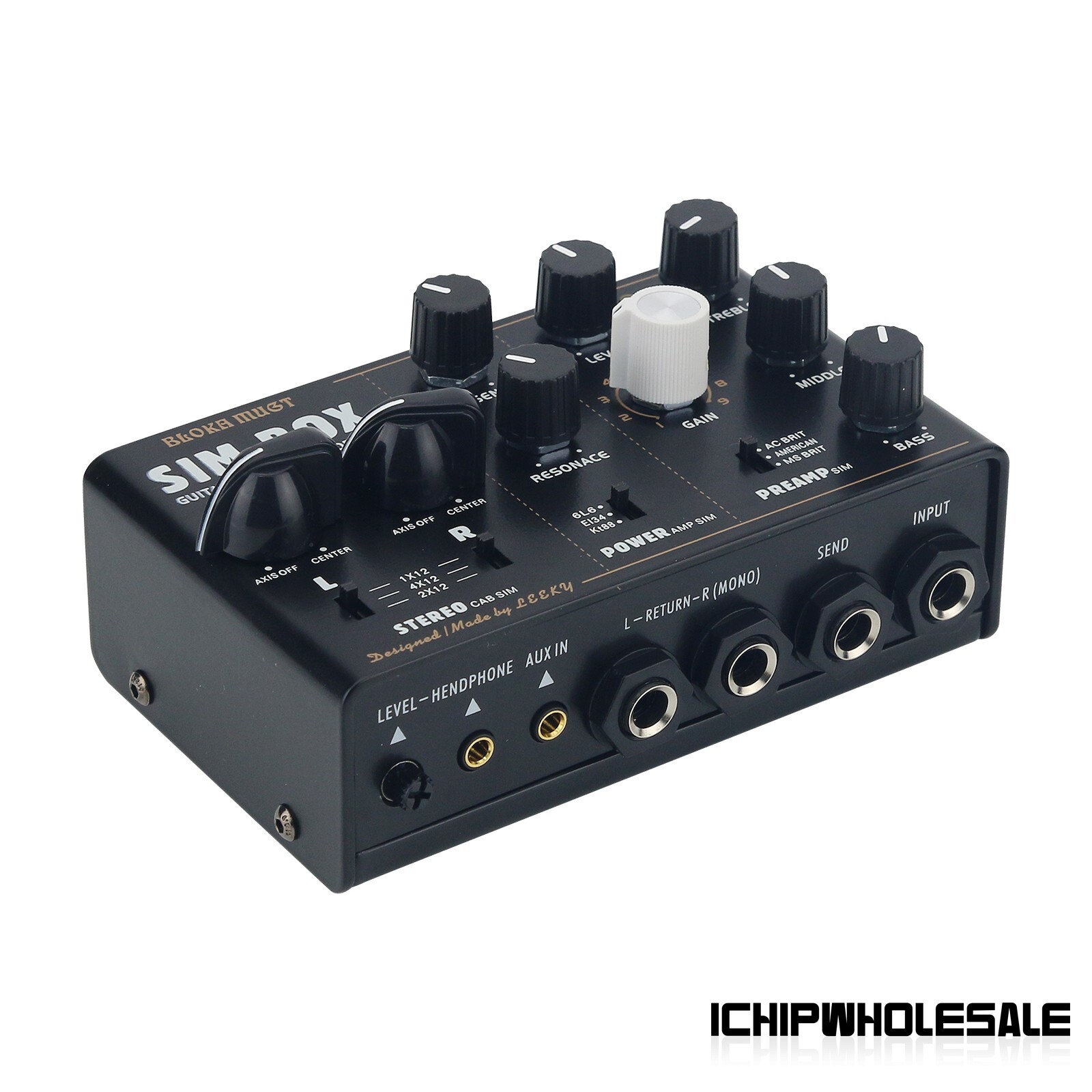 SIM BOX Electric Guitar Amp Simulator Box Cabinet DI Box Stomp Box Effect Pedal