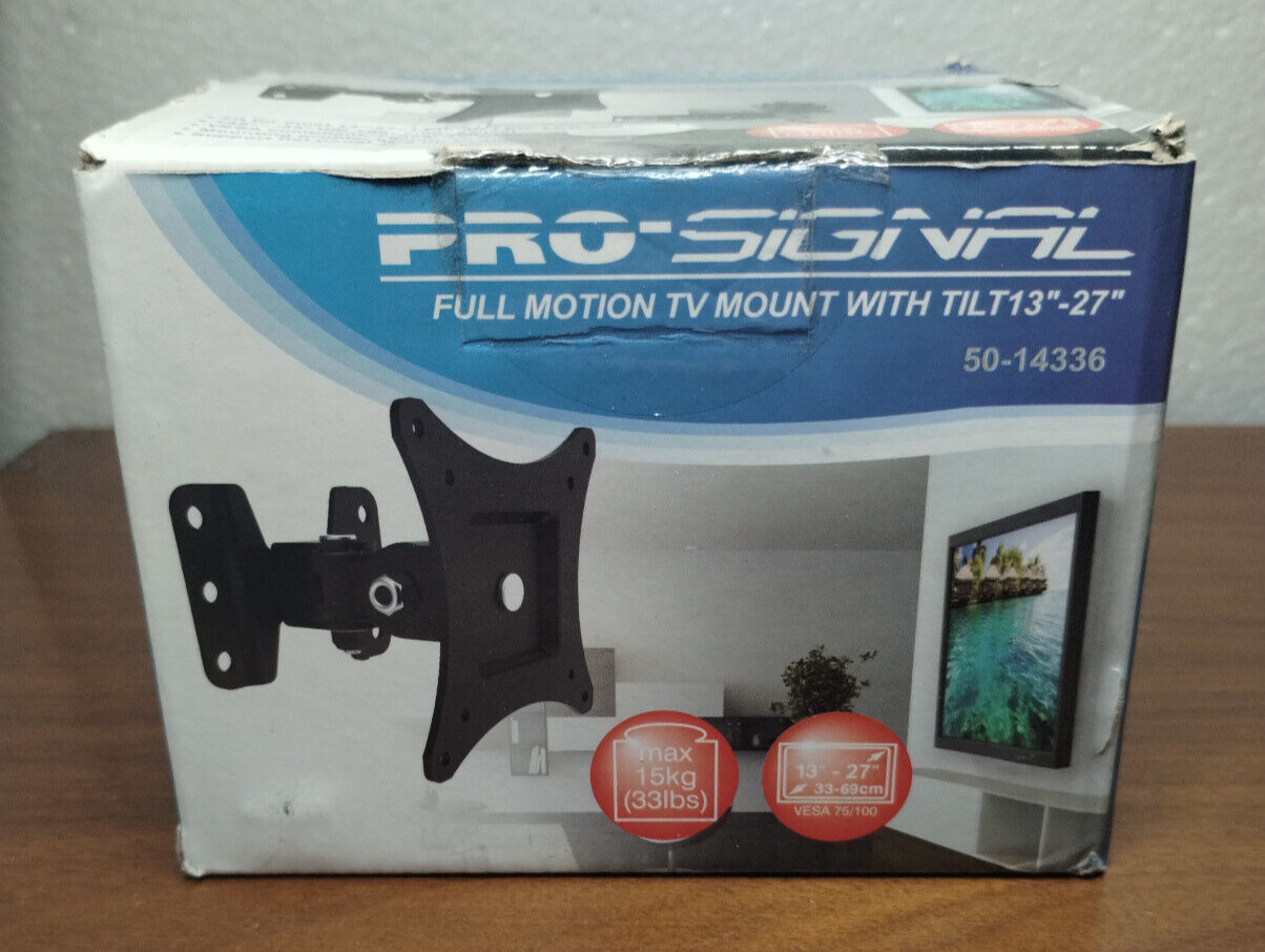 Pro-Signal Full Motion 13"-27" TV  Mount w/ Tilt & Swivel Model 50-14336 (00)