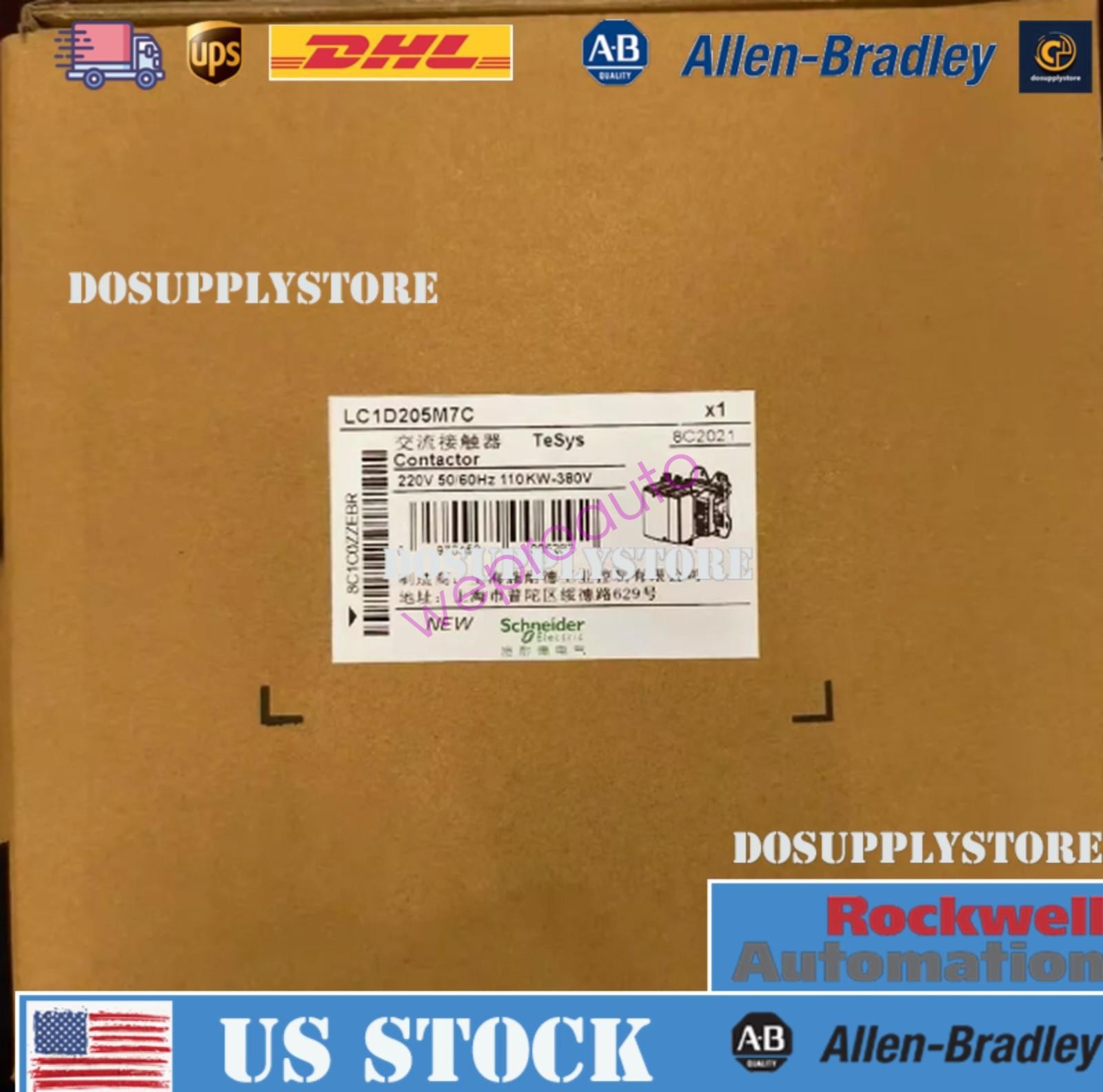 In Box  LC1D205M7C Contactor 205A AC220V US Free TAX