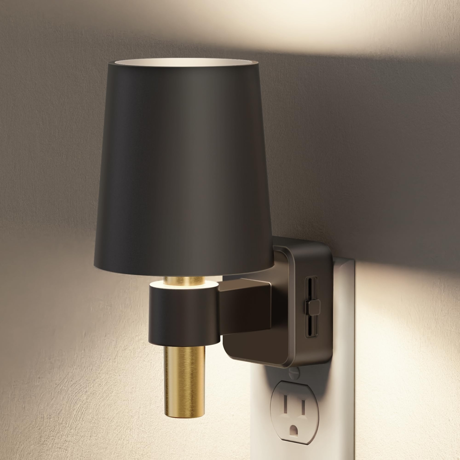 Briignite Night Light, Dimmable Night Lights Plug into Wall, Dusk to Dawn Sen...