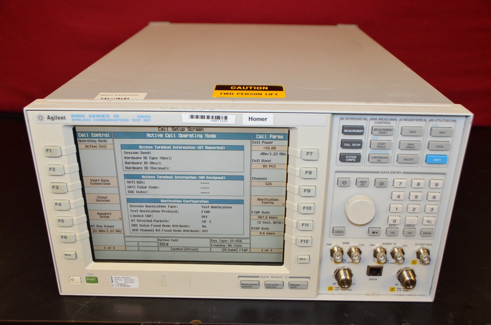 Agilent 8960 Series 10 E5515C ATO-20319 / OPT 002 003 / E6706B 1xEV-D0