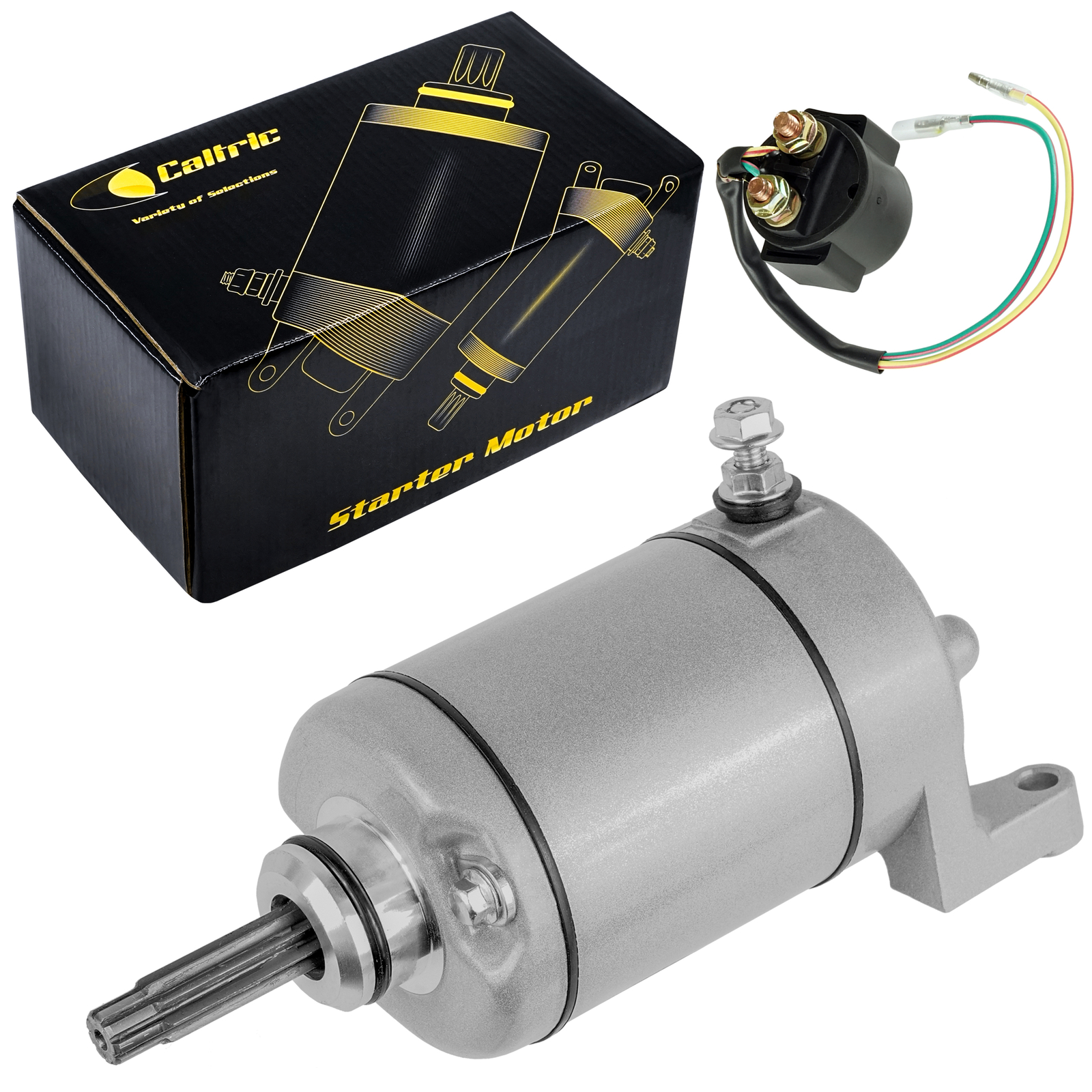Starter & Relay Solenoid for Honda TRX400EX TRX 400 Ex Fourtrax 1999-2004 New