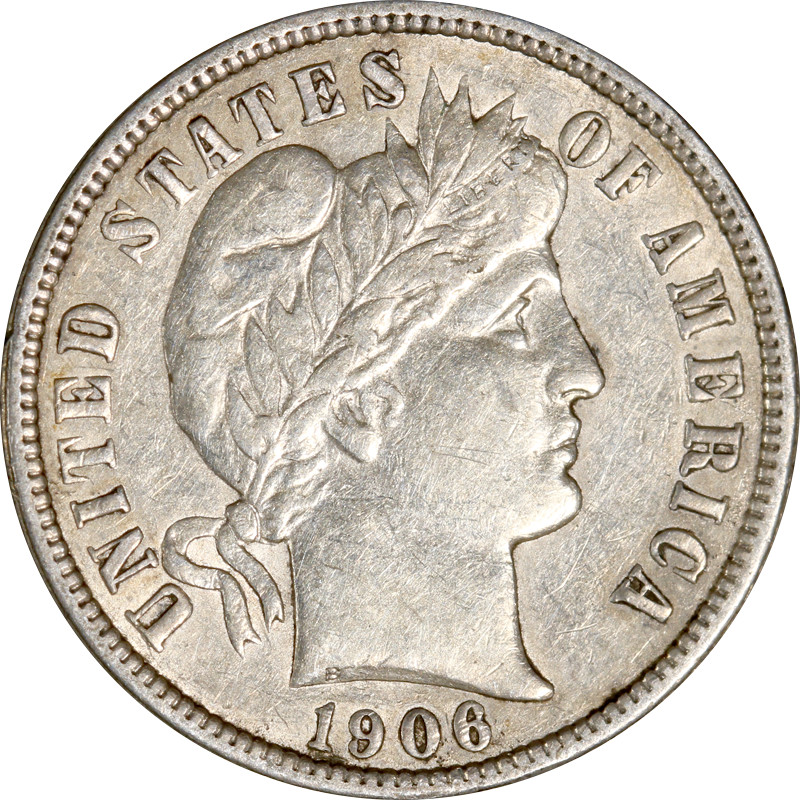 1906-P Barber Dime
