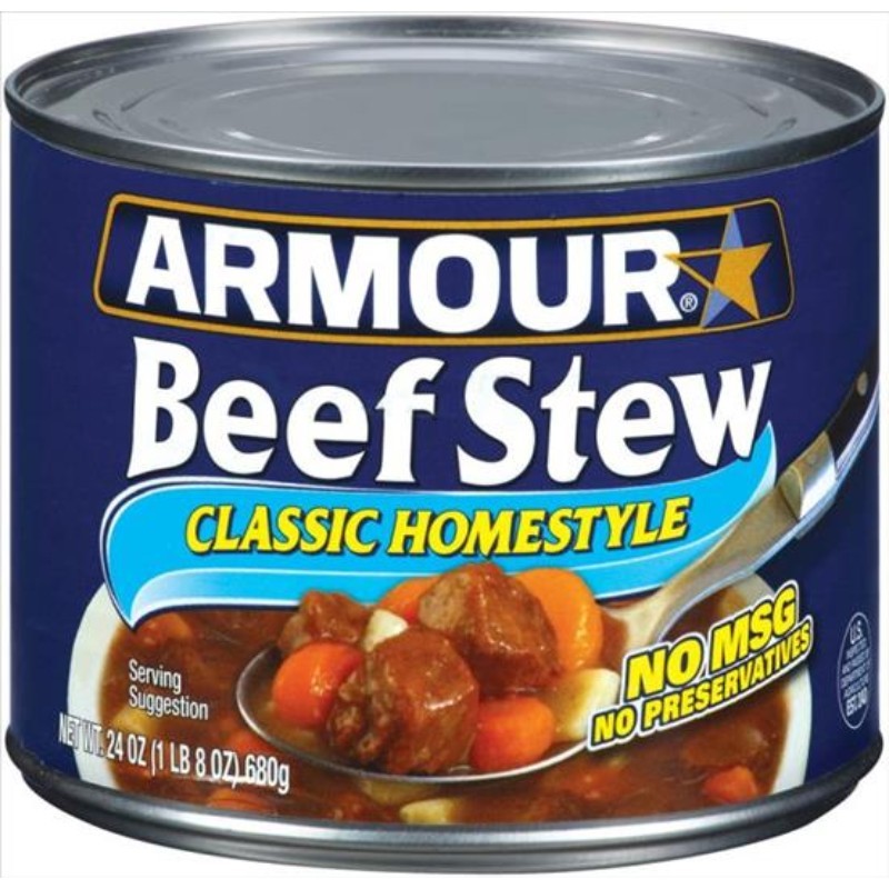 6x Armour Beef Stew Classic Homestyle No MSG Canned Food 24oz Fresh Lot