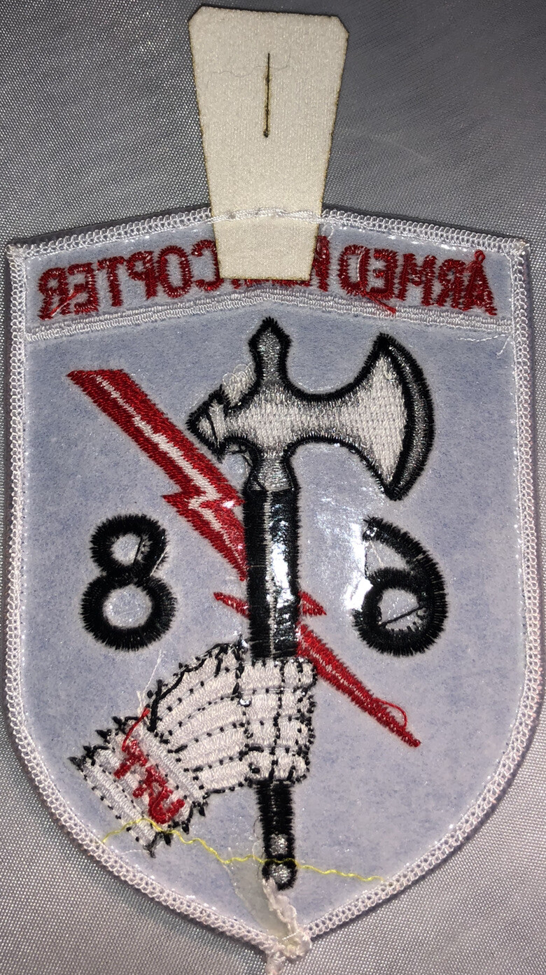 Patch Vietnam Armed Helicopter 68 UTT. Button Hole. New