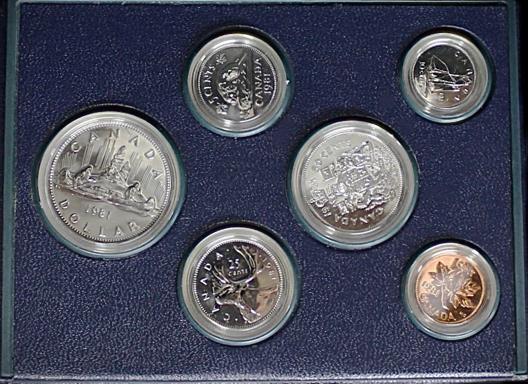1981 Canada Specimen Set - Brilliant Relief on Brilliant Background