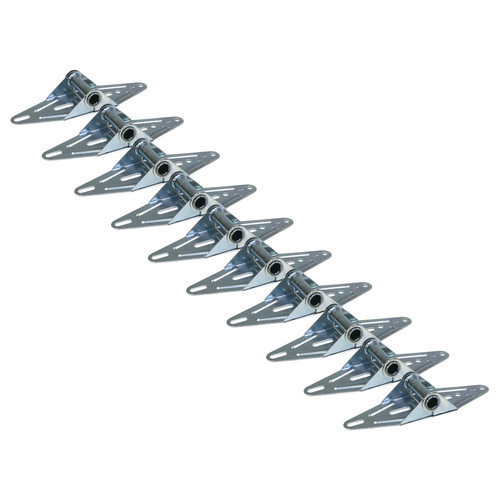 (Pack of 10) Overhead Garage Door #1 Hinges, Narrow Body for Center & Edge Mount