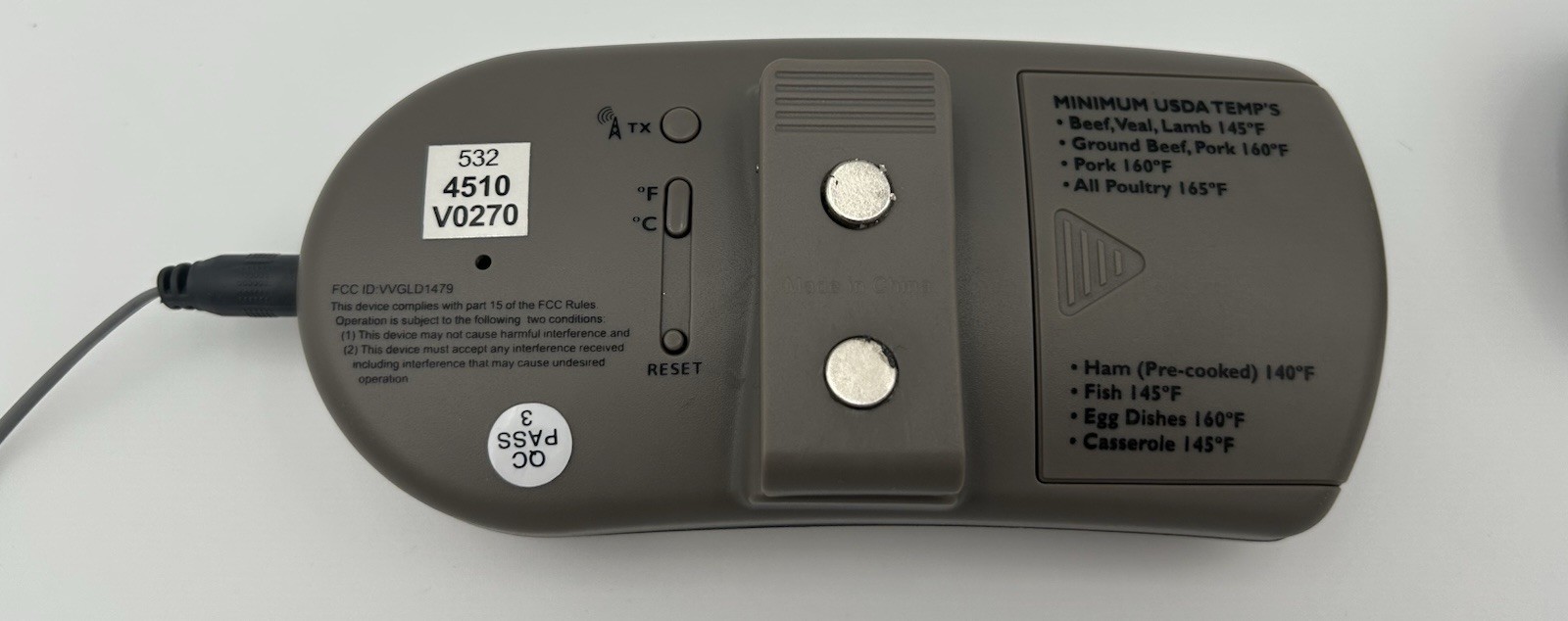 Taylor Connoisseur Wireless Thermometer with Remote Pager Plus Timer WORKS