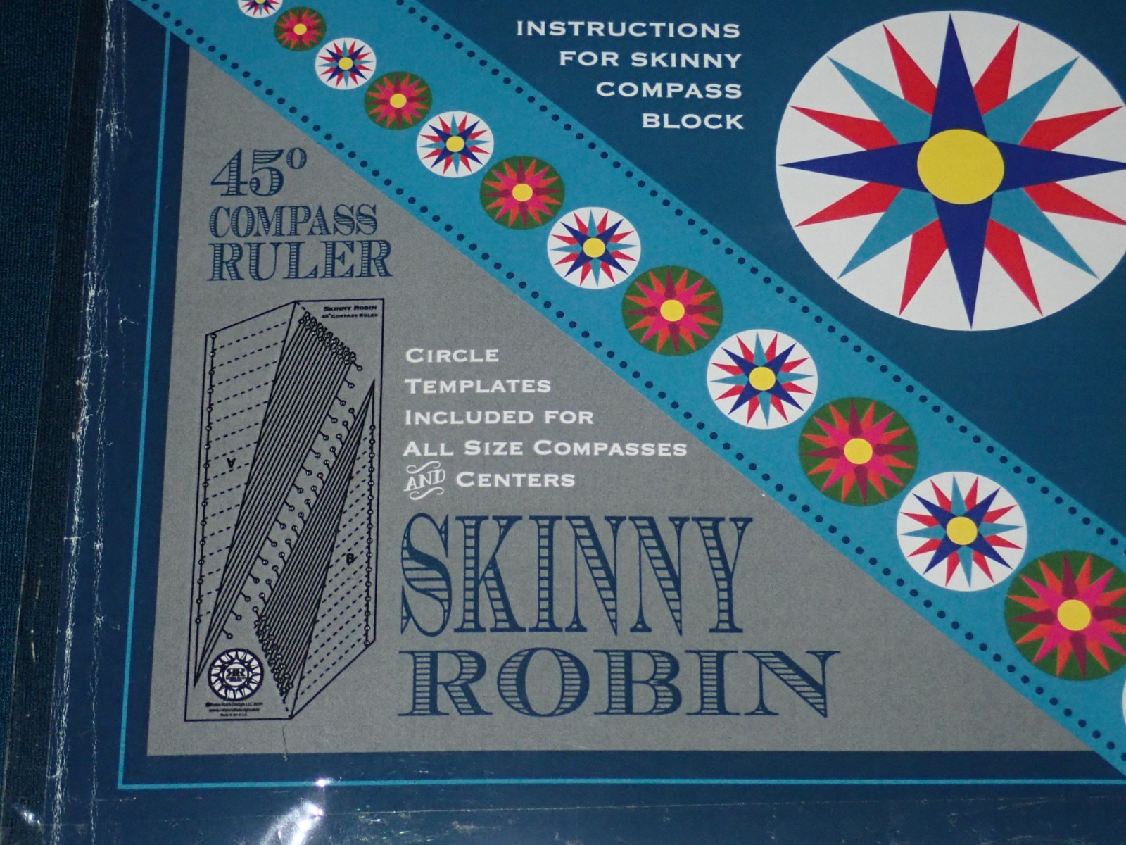 Ruth Robin Mariners Compass Skinny Robin 45 Degree Compass Ruler Templates