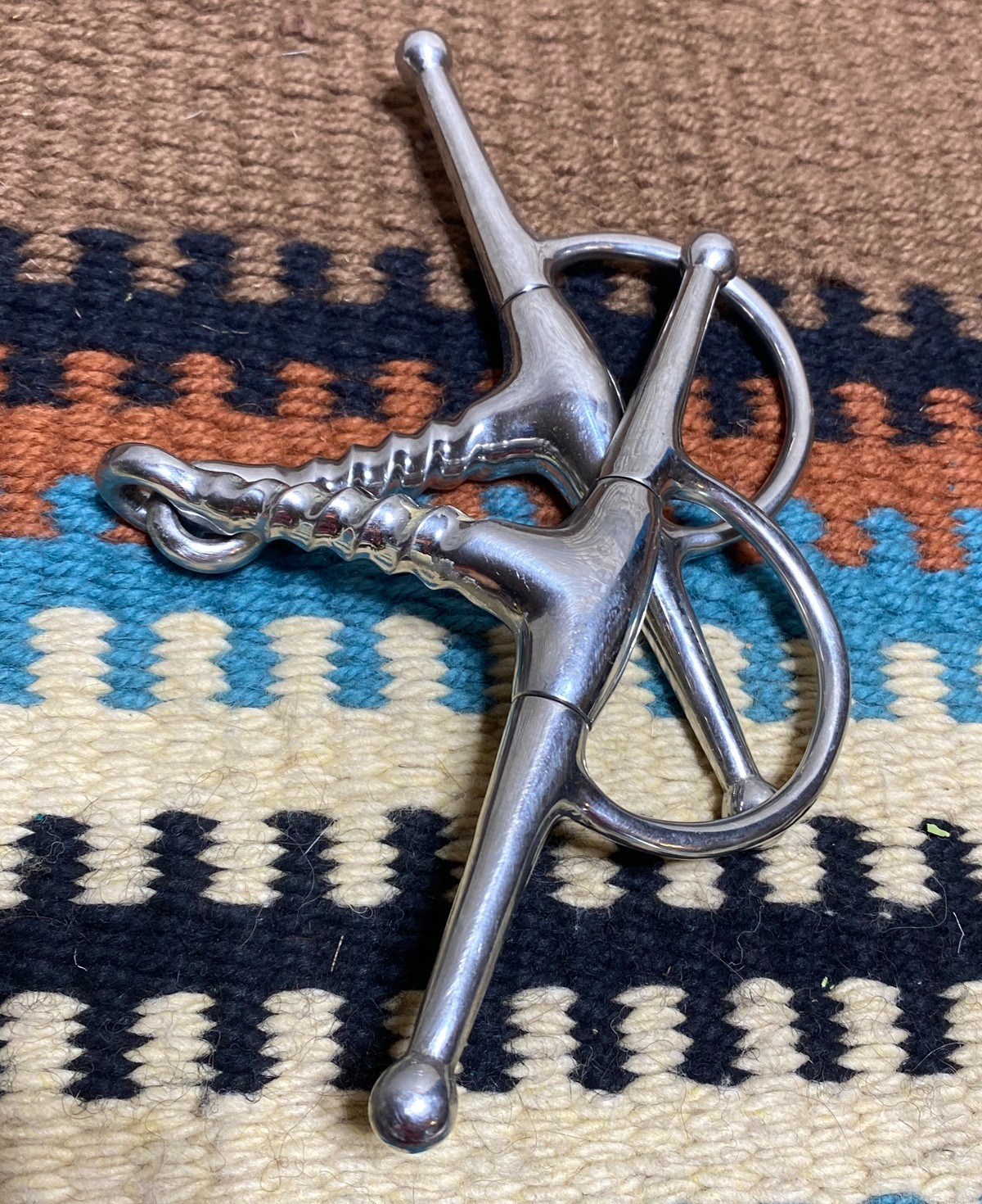Horse BIT - Korsteel Twisted Cork Screw Full Cheek 5"
