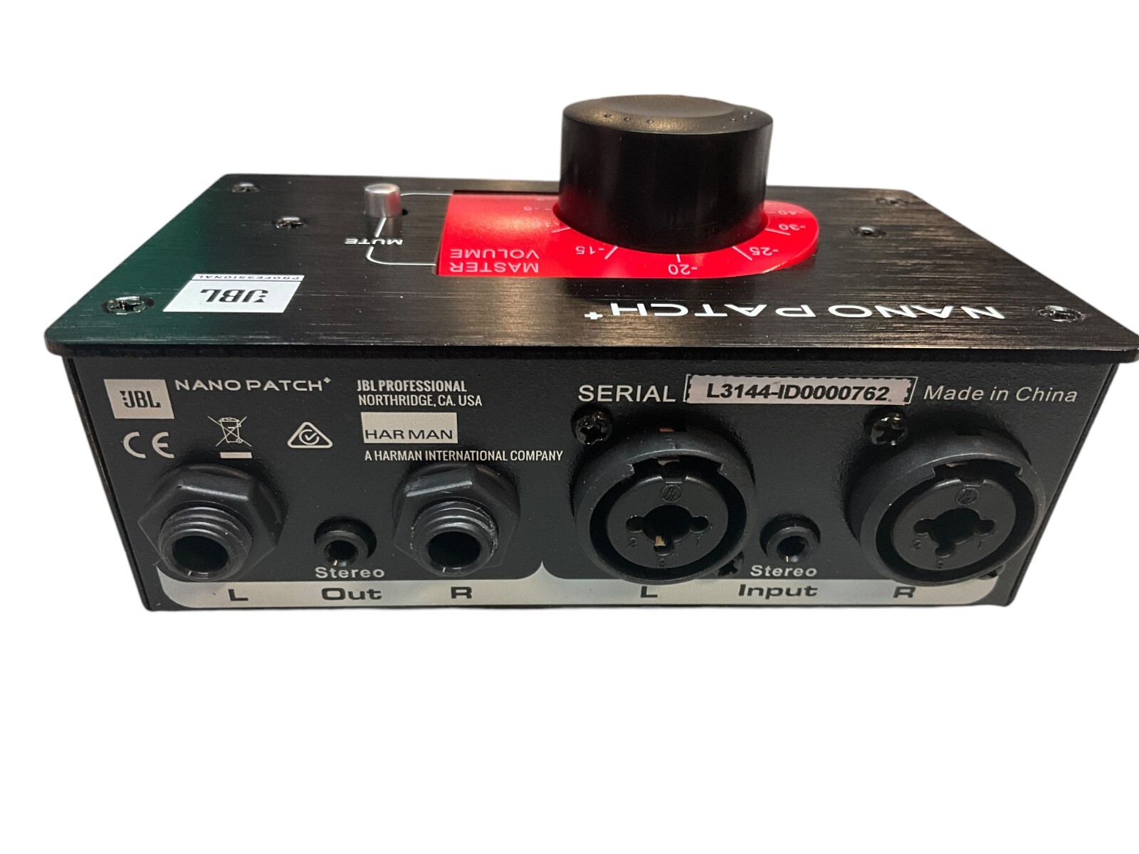 9333421723144 JBL Nano Patch+ Compact 2-Channel Passive Volume Controller NEW