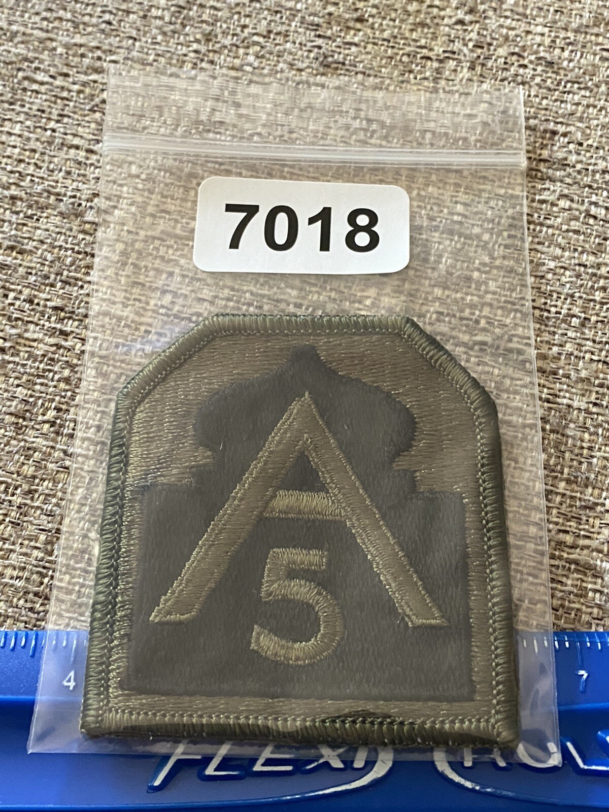 US Army ￼5th Army Subdued Patch A Castle INV7018