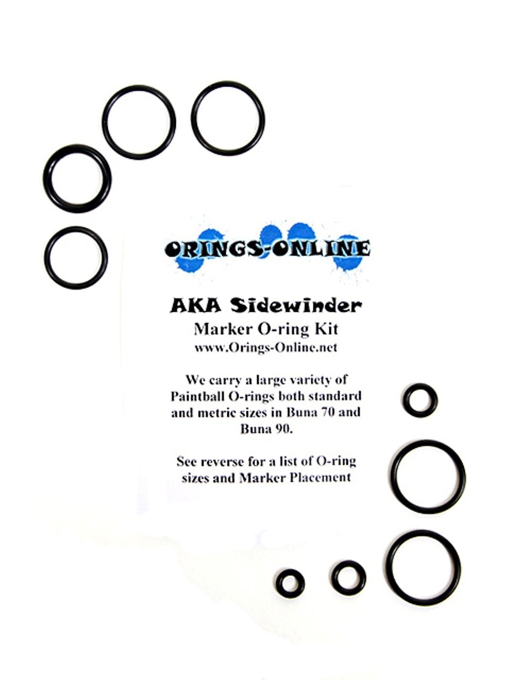AKA Sidewinder Paintball Regulator O-ring Oring Kit x 4 rebuilds / kits