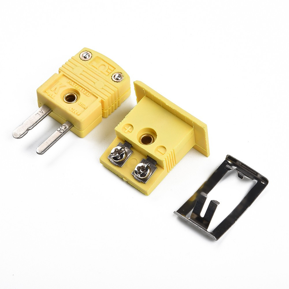 New Panel Mount K-type Thermocouple Miniature Mini Jack Socket Connector Yellow