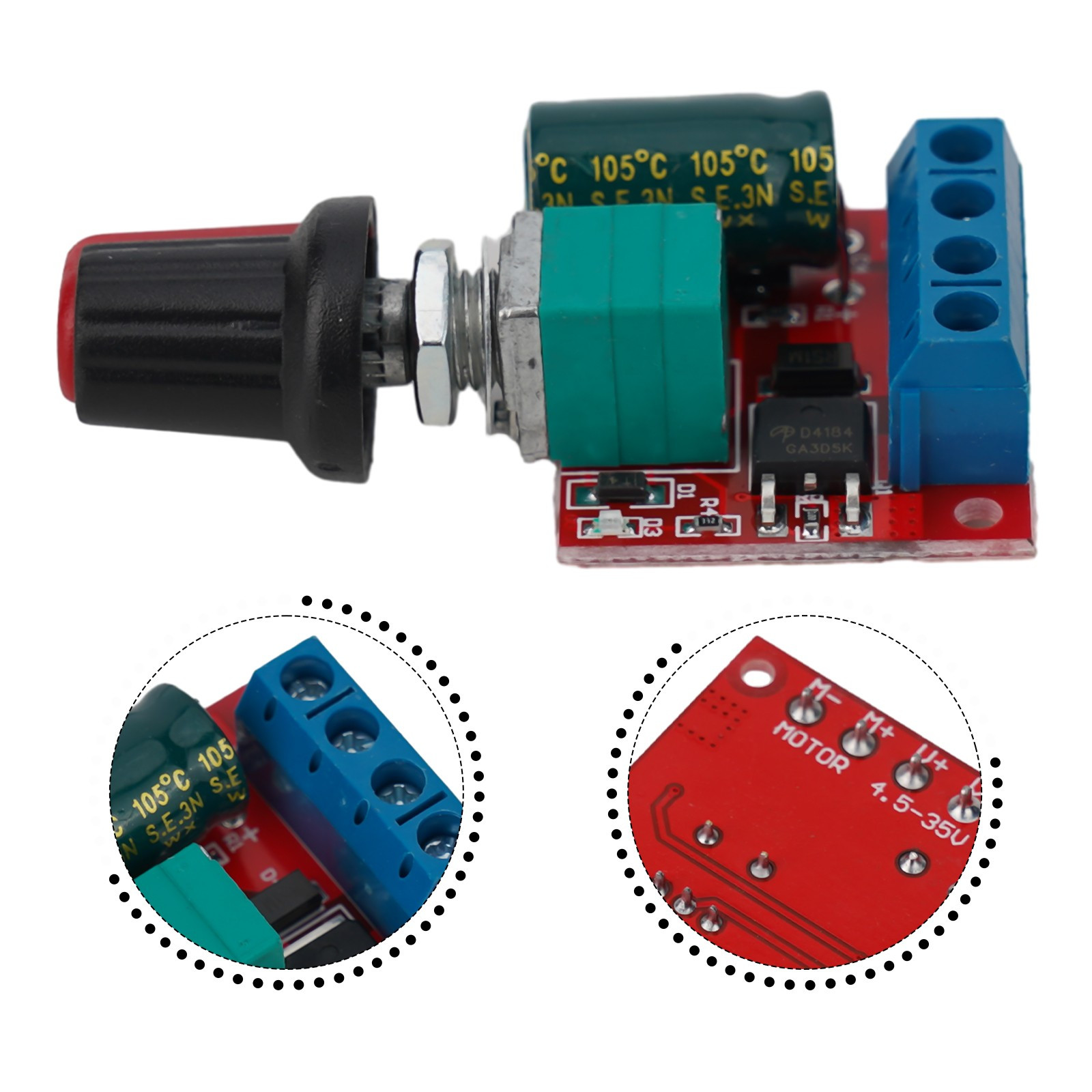 Speed Controller Voltage Regulator 12V DC Adjustable Drive Low Voltage