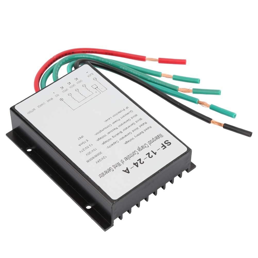 Jectse Wind Controller 12V/24V 300W/600Wautomatic Wind Power Regulatorip67 Wind