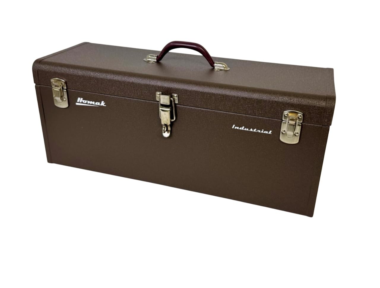 Homak 24-Inch Industrial Steel Toolbox, Brown Wrinkle Powder Coat, BW00200240