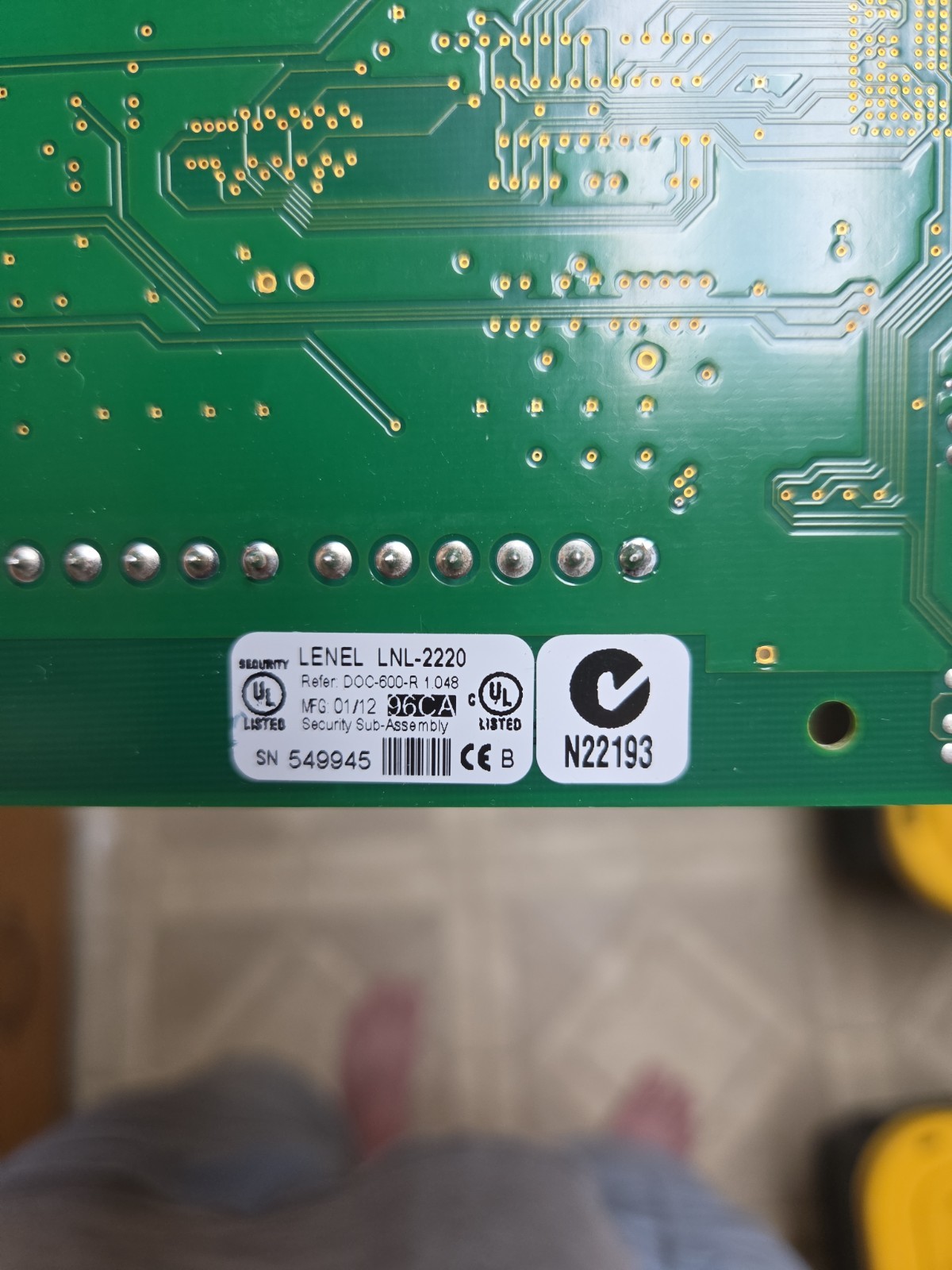 Lenel LNL-2220 Green Board / Intelligent Dual Reader Controller – Used / Working