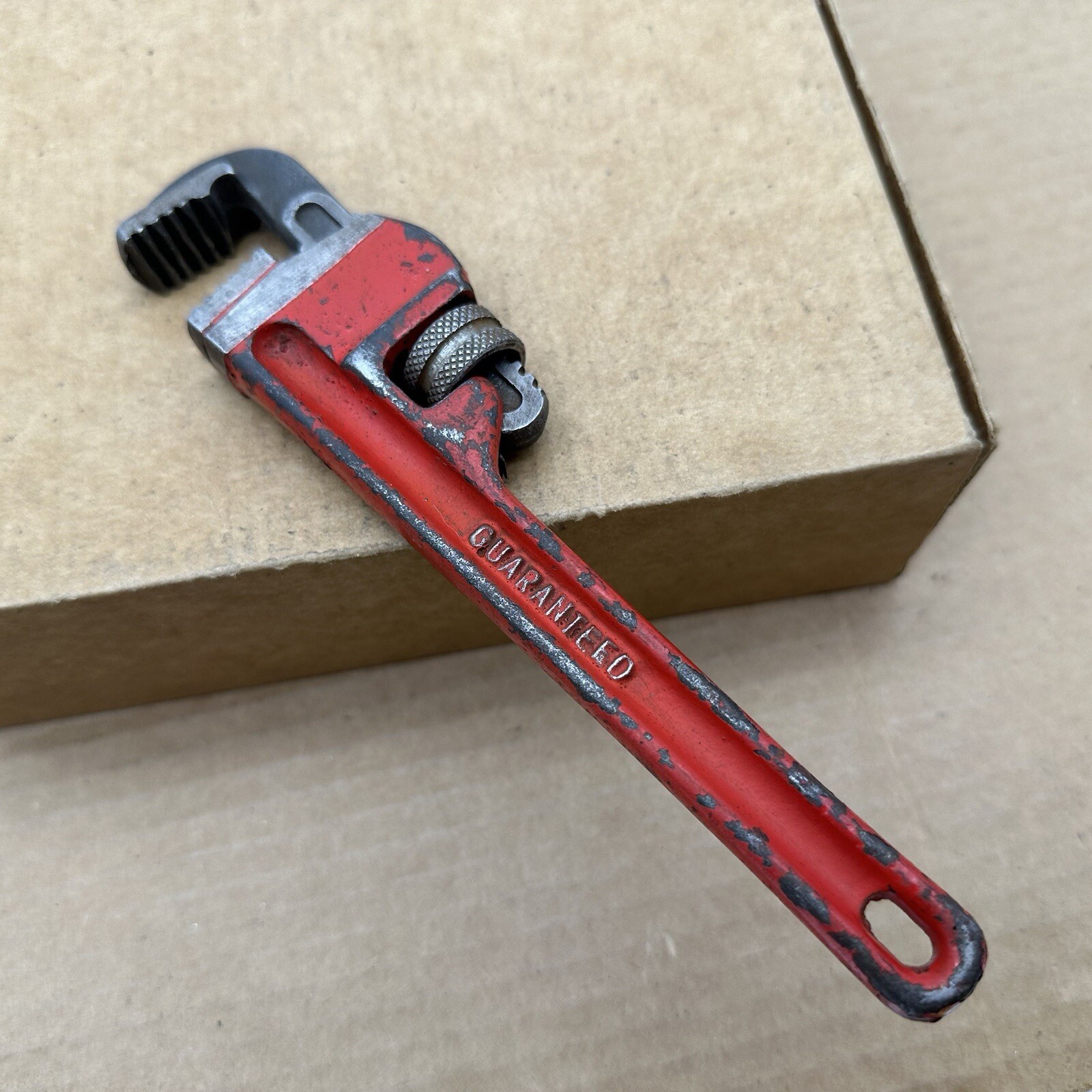 Vintage West Germany No. 8  Pipe Wrench  8" Good Pre Owned Shape W Circle
