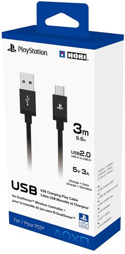 PlayStation 5 Accessory: Power - HORI USB Charging Play Cable: Officially Licens